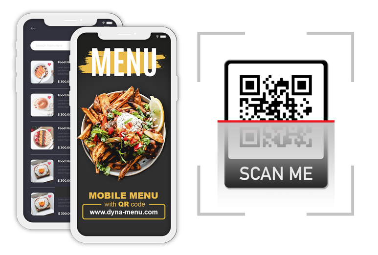 Mobile Menu with QR code
starting from USD 49