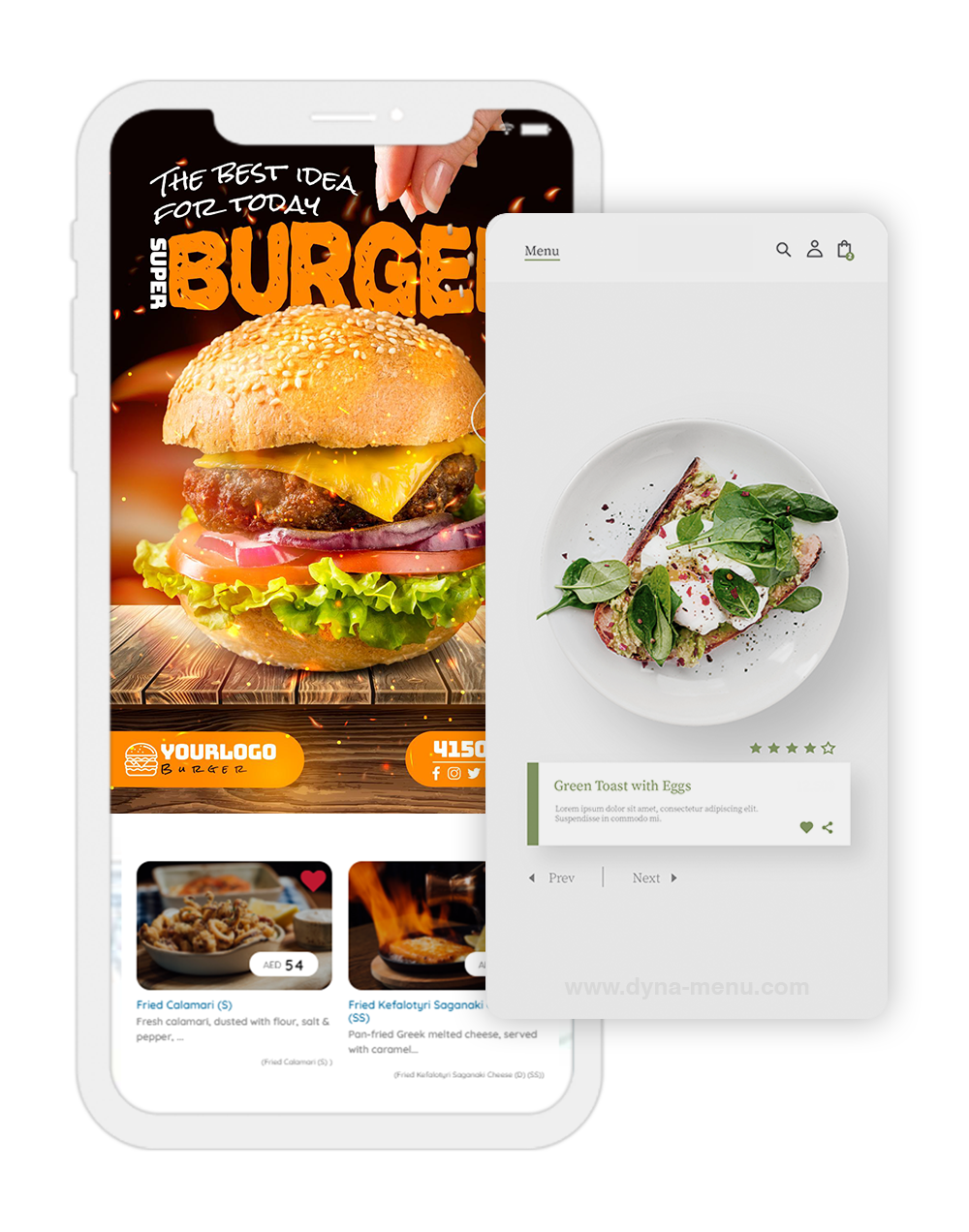 dyna-menu | Mobile App Features
